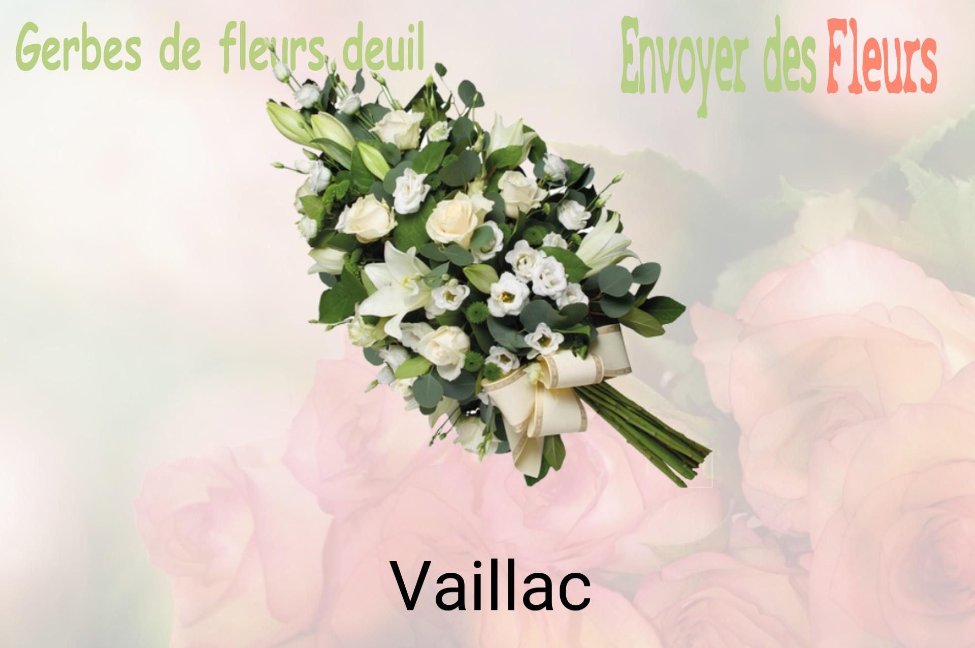 Gerbe de fleurs de deuil livrée à Vaillac